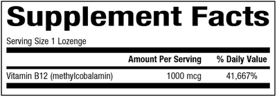 B12 Methylcobalamin 1000 mcg  Curated Wellness