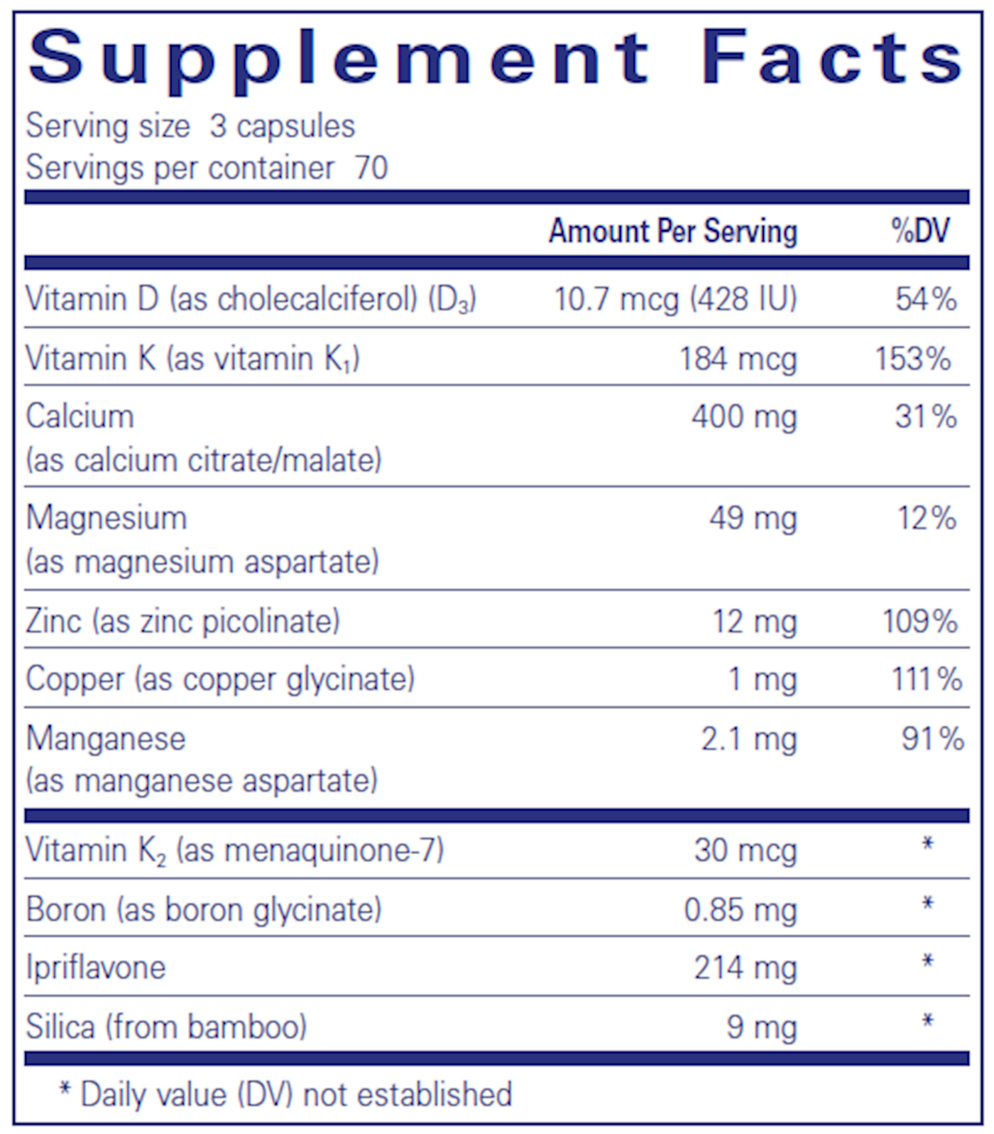 CAL + with Ipriflavone  Curated Wellness