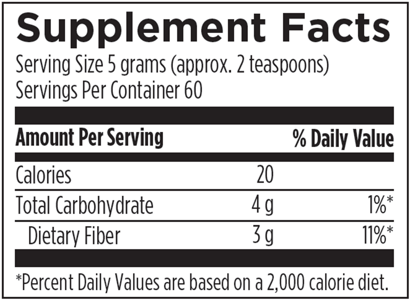 PaleoFiber Unflavored/Unsweeten 300 g Curated Wellness