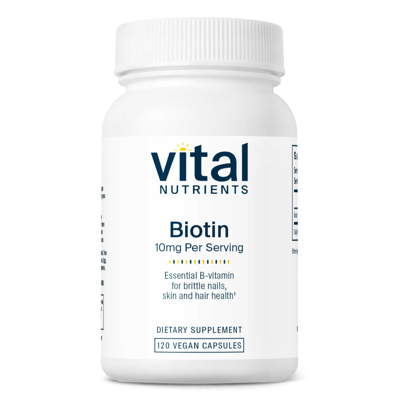 Biotin 10mg 120c Curated Wellness