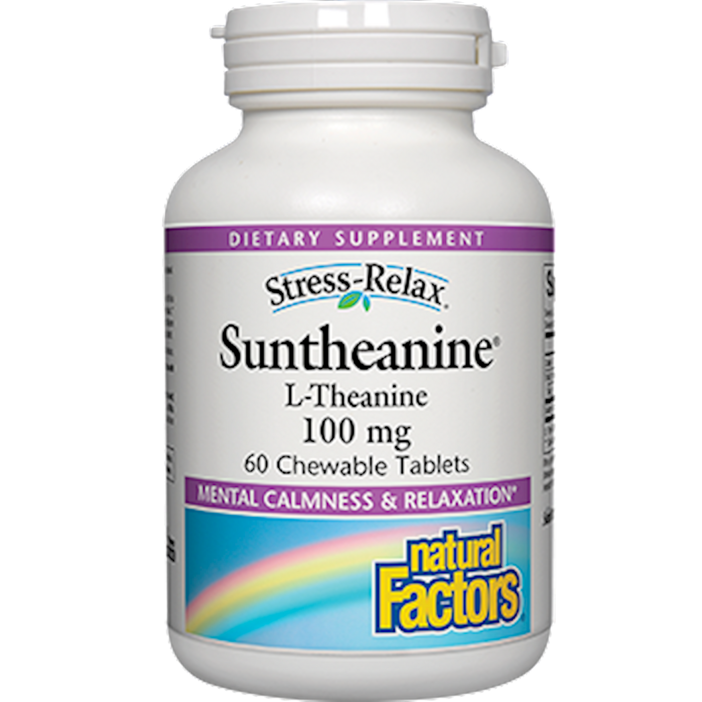 Suntheanine L-Theanine 60 tabs Curated Wellness