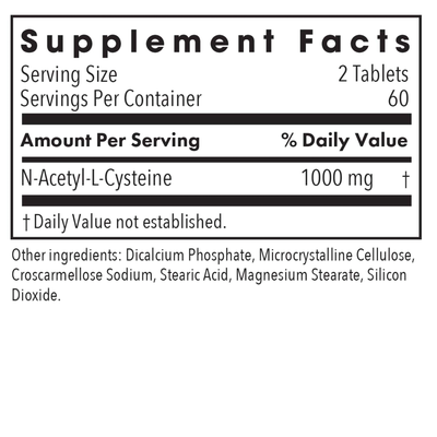 NAC N-Acetyl-L-Cysteine 500 mg  Curated Wellness