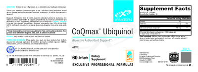 CoQmax Ubiquinol 60 Softgels Curated Wellness