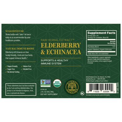 Elderberry and Echinacea  liquid Curated Wellness