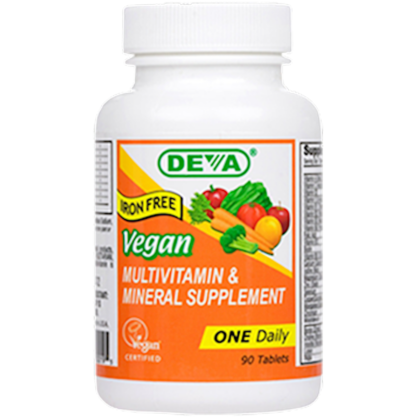 Vegan 1-a-Day Multi (Iron Free) 90 tabs Curated Wellness