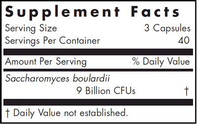 Saccharomyces Boulardii 120 ct Curated Wellness