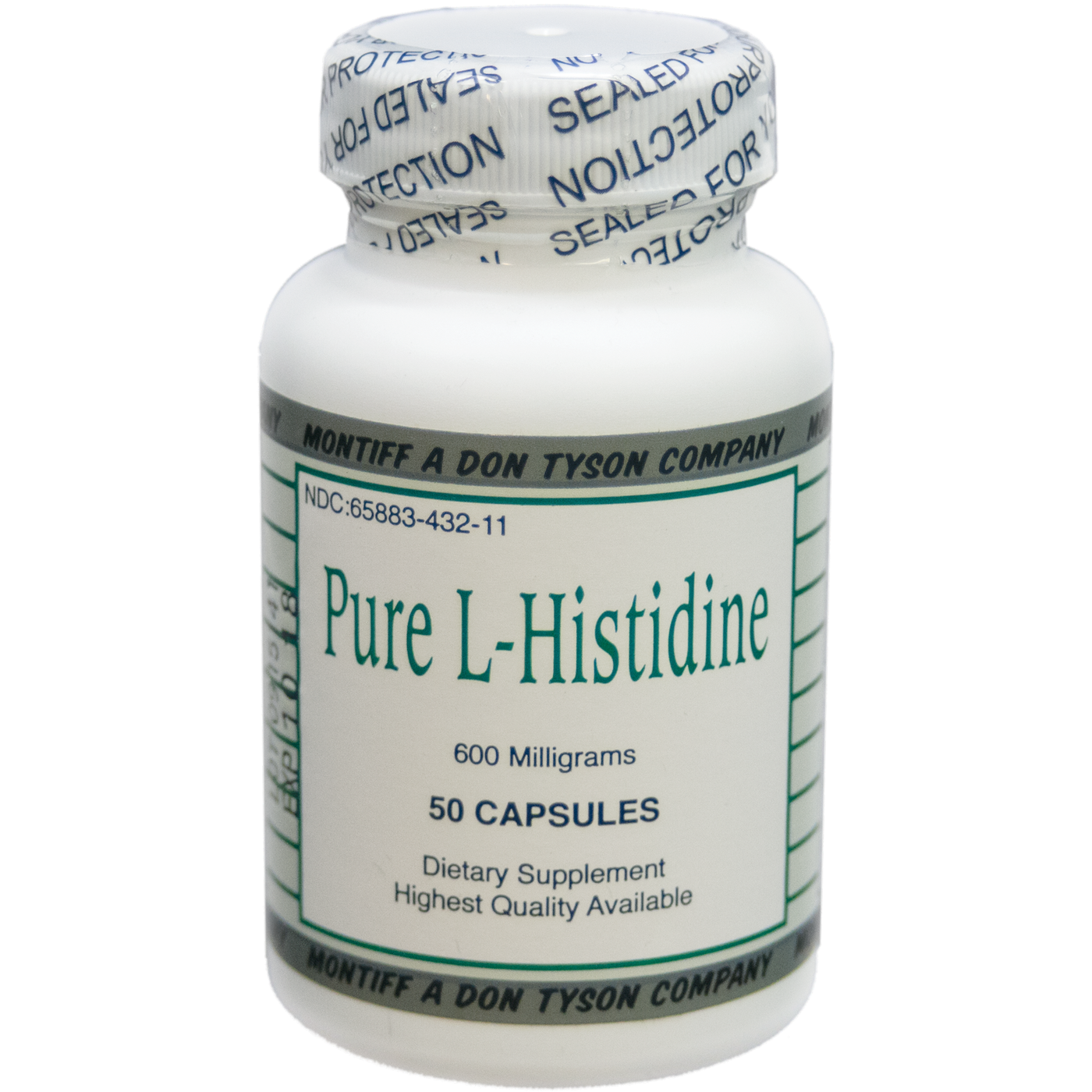 Pure L-Histidine 600 mg  Curated Wellness