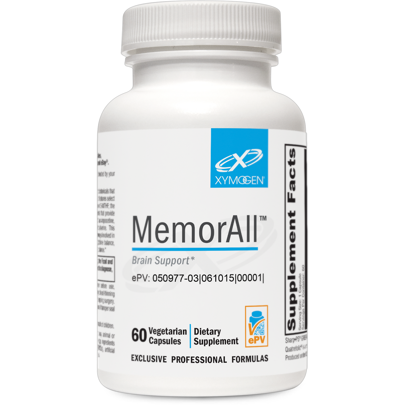 MemorAll 60 Capsules Curated Wellness