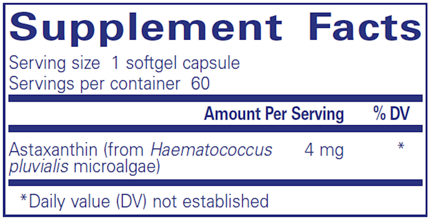 Astaxanthin 60 gels Curated Wellness