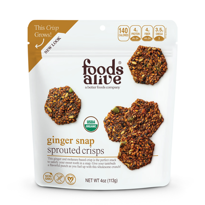 Ginger Snap Sprouted Crisps  Curated Wellness