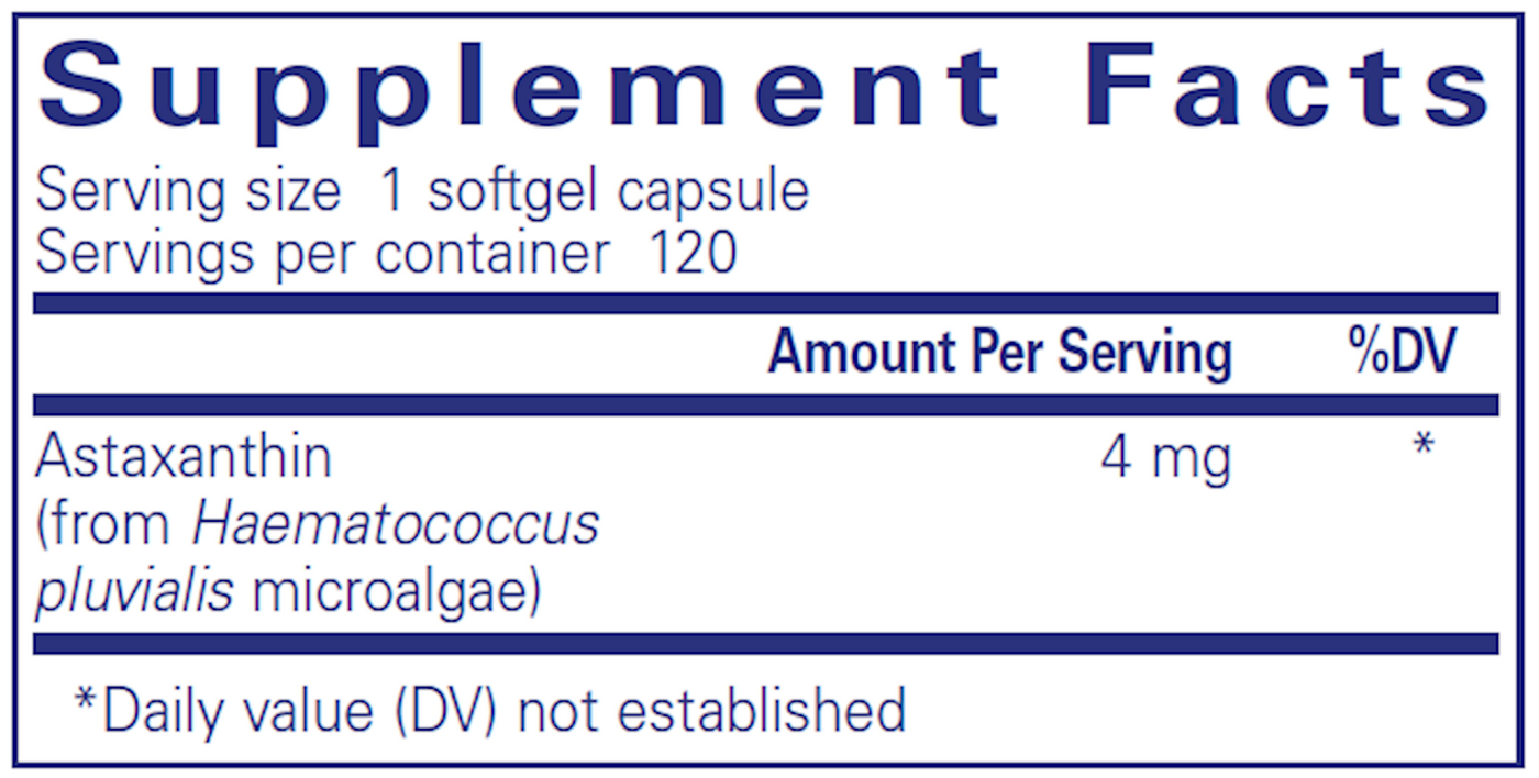 Astaxanthin 120 gels Curated Wellness