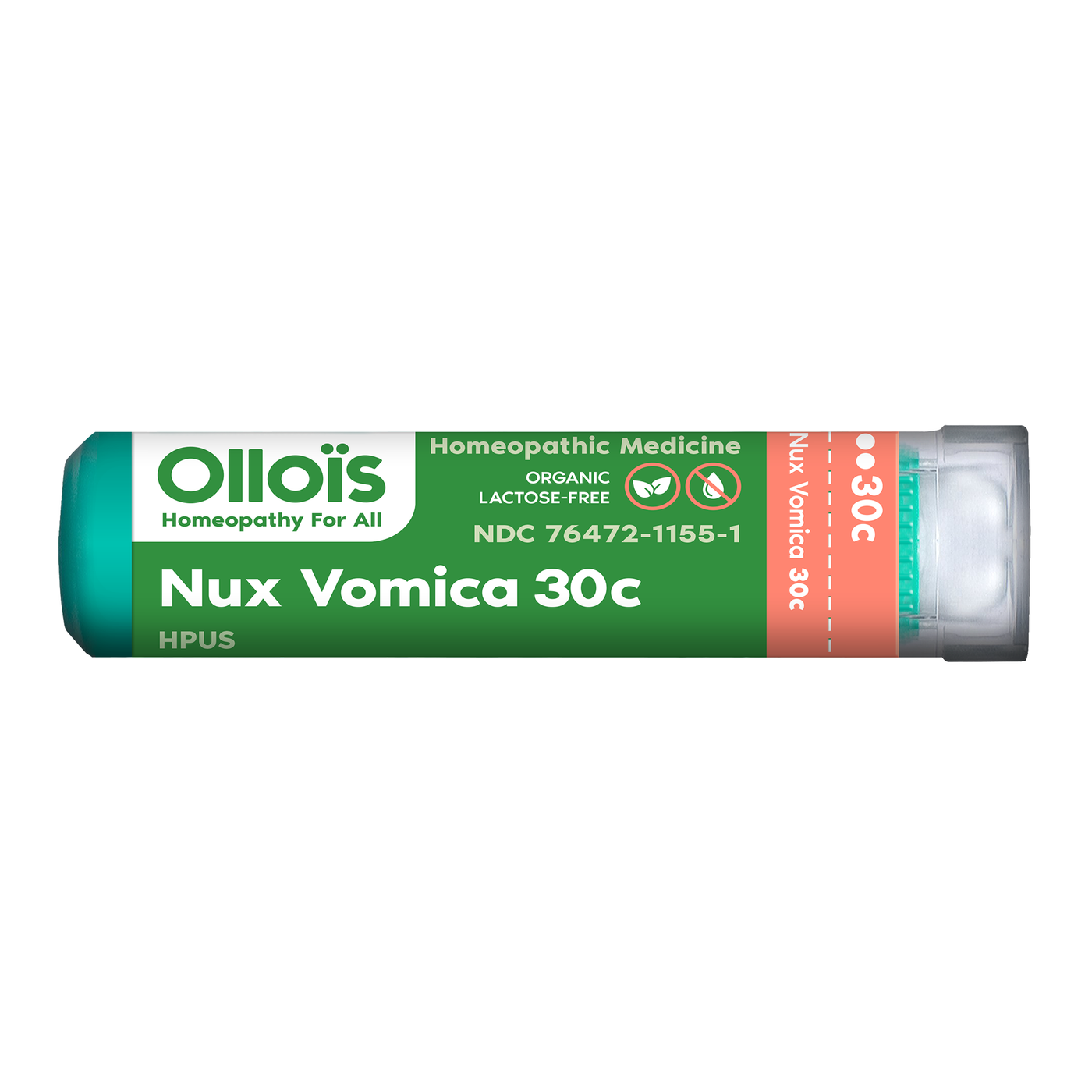 Nux Vomica 30c Pellets, 80ct Curated Wellness