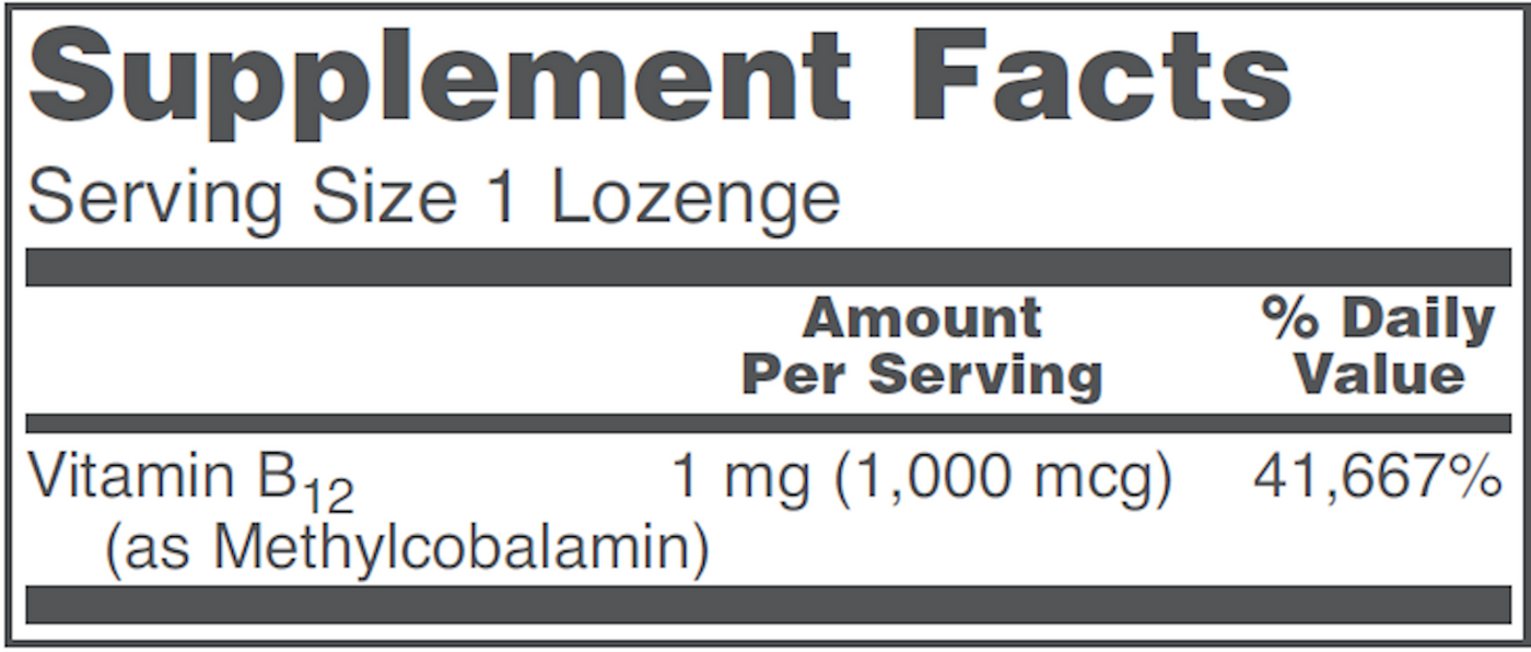 Methyl B12 1000 mcg  Curated Wellness