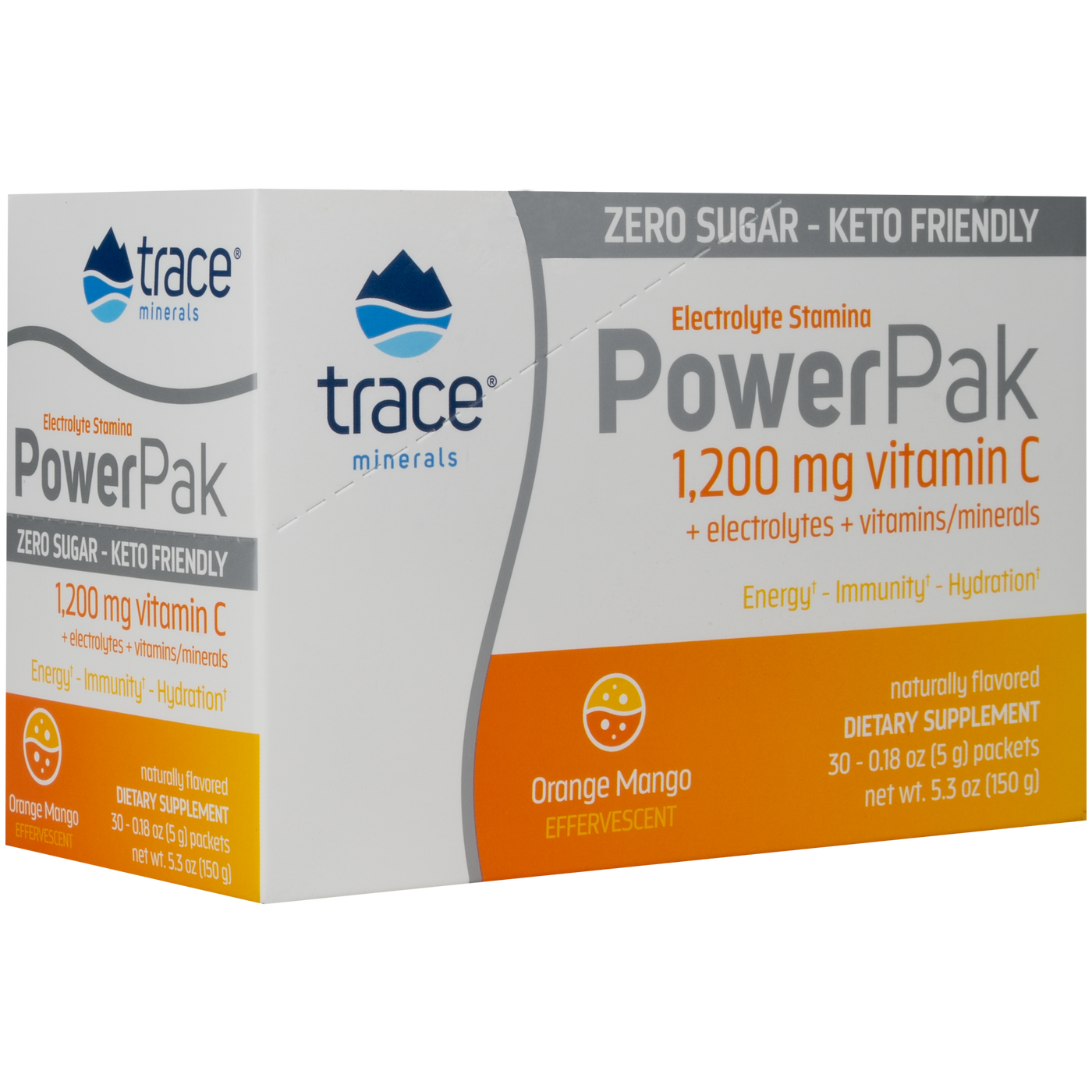 Electrolyte PowerPak Orange Mango 30 pak Curated Wellness