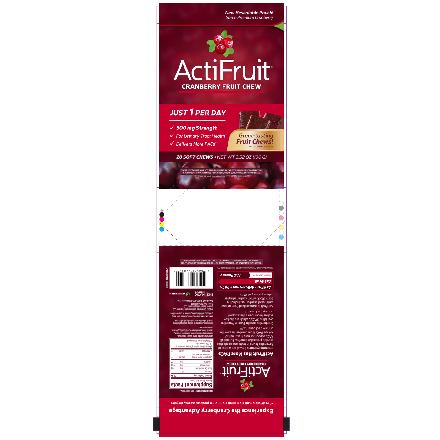 ActiFruit with Cran-Max 20 chew Curated Wellness