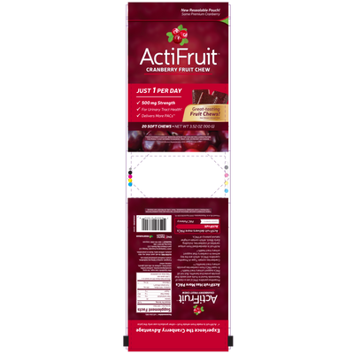 ActiFruit with Cran-Max 20 chew Curated Wellness