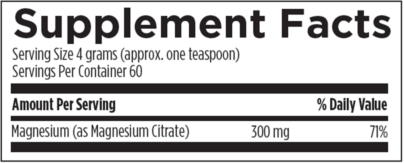 MagCitrate Powder 240 g Curated Wellness