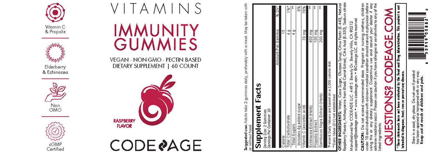 Immunity Gummies 60 counts Curated Wellness