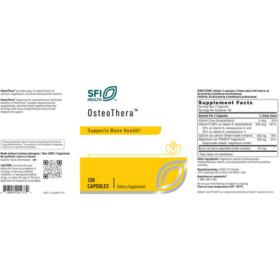 OsteoThera Capsules 120 caps Curated Wellness