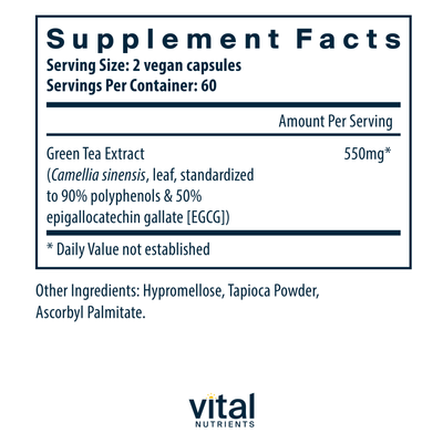 Green Tea Extract 120c Curated Wellness