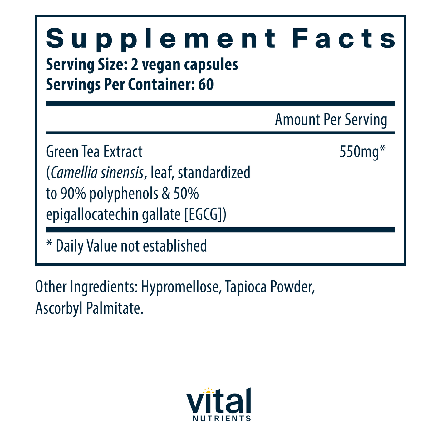 Green Tea Extract 120c Curated Wellness