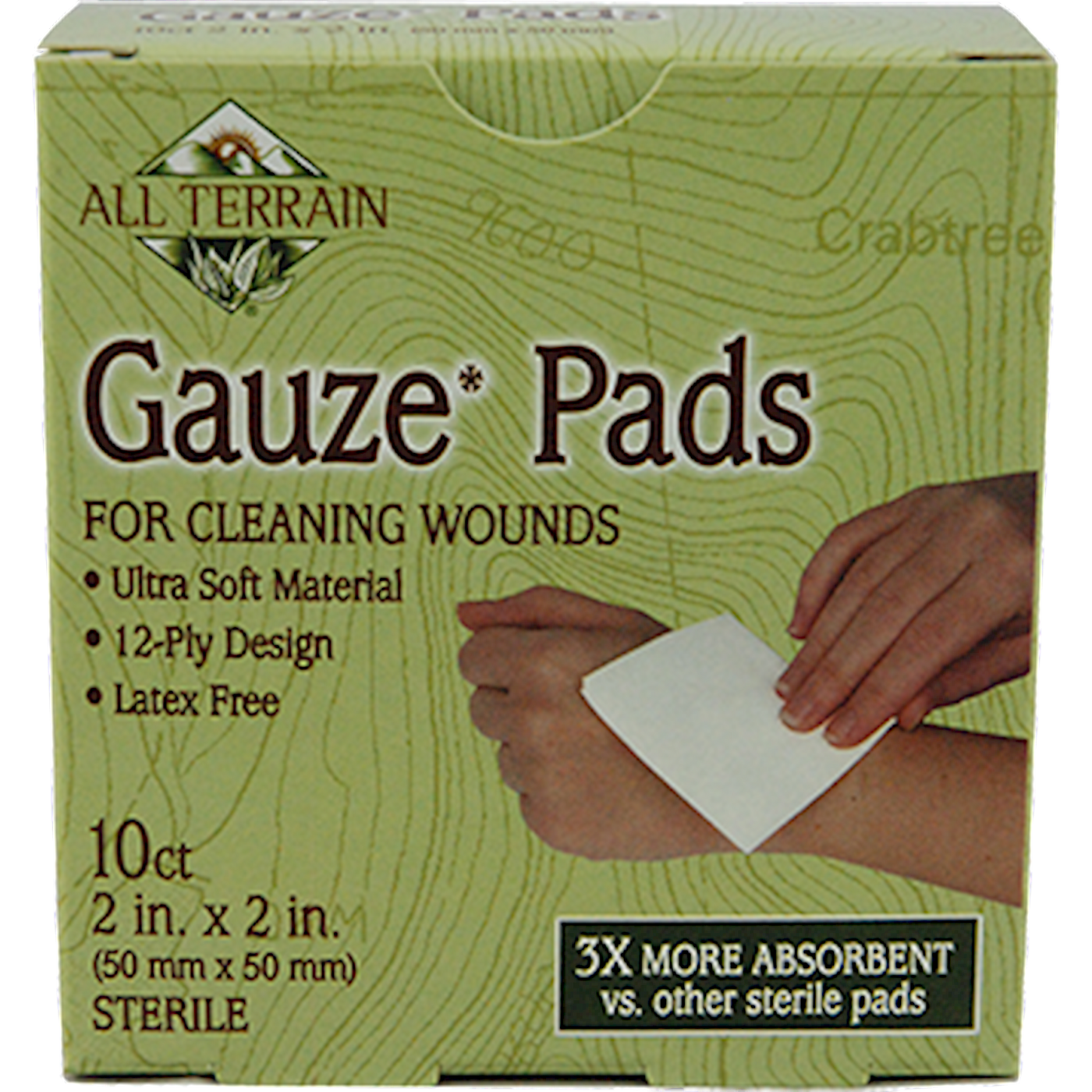 Gauze Pads 2" x 2" 10 pc Curated Wellness