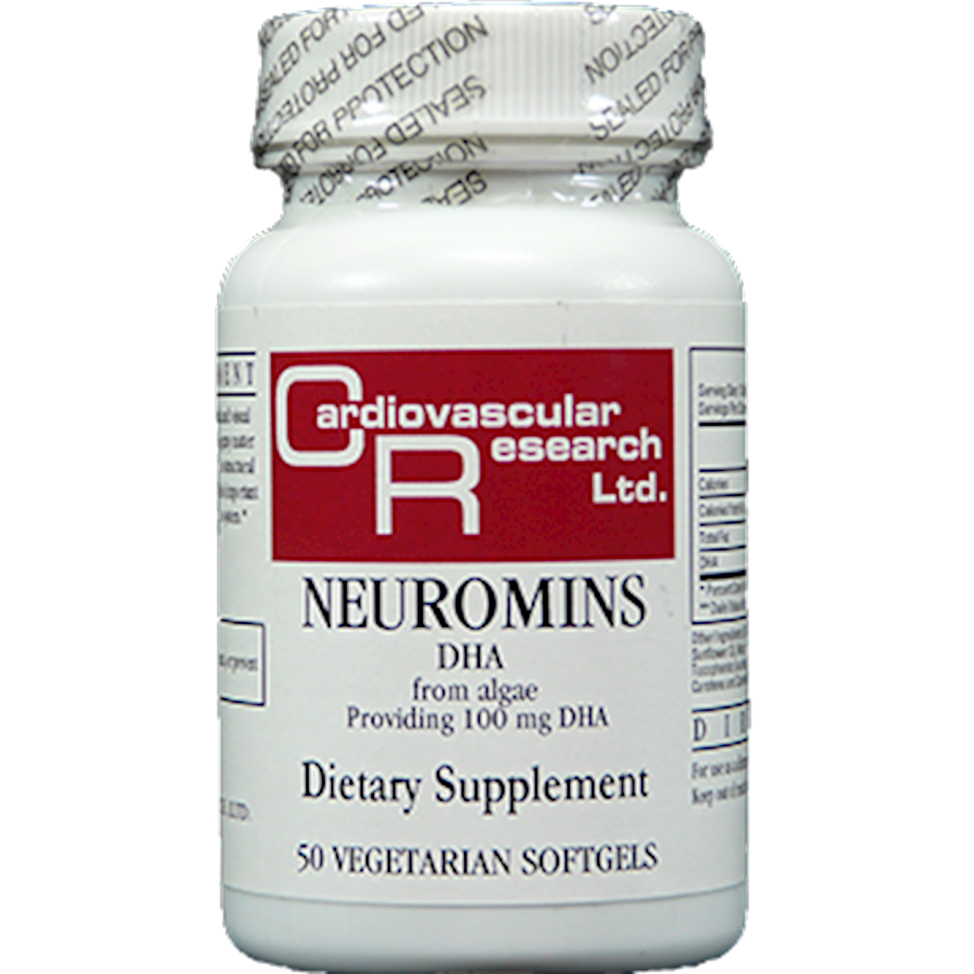 Neuromins DHA 100 mg 50 vgels Curated Wellness