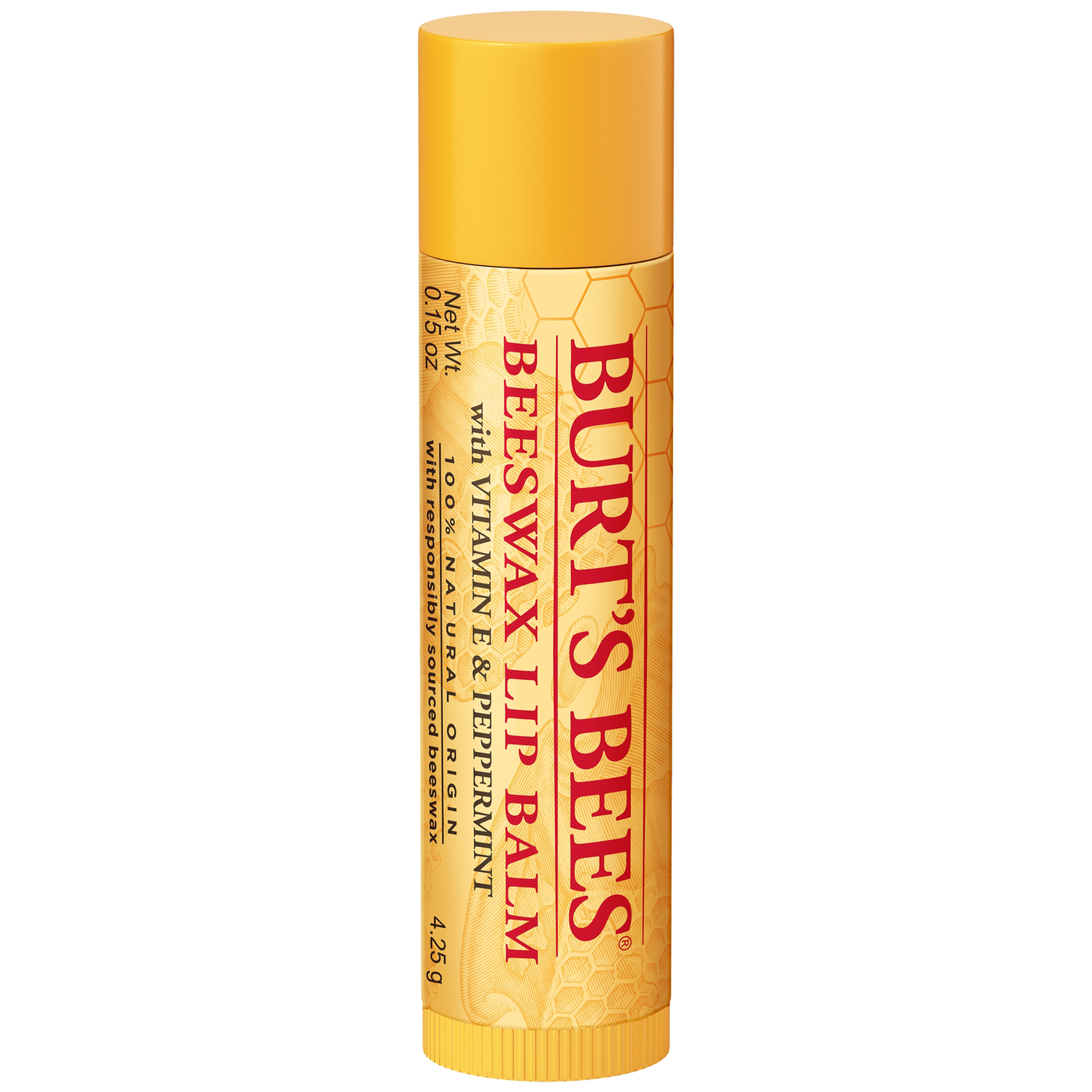 Burt's Bees Lip Balm Beeswax 0.15oz Curated Wellness