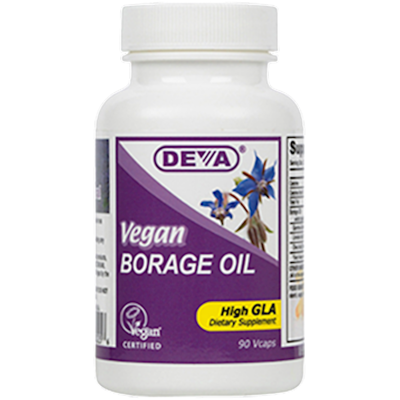 Vegan Borage Oil 500 mg 90 vcaps Curated Wellness