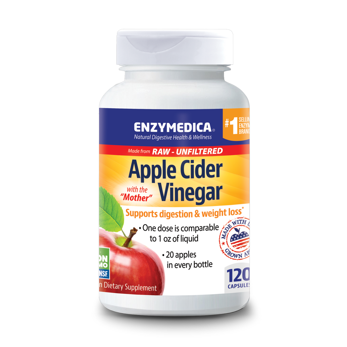 Apple Cider Vinegar 120 caps Curated Wellness