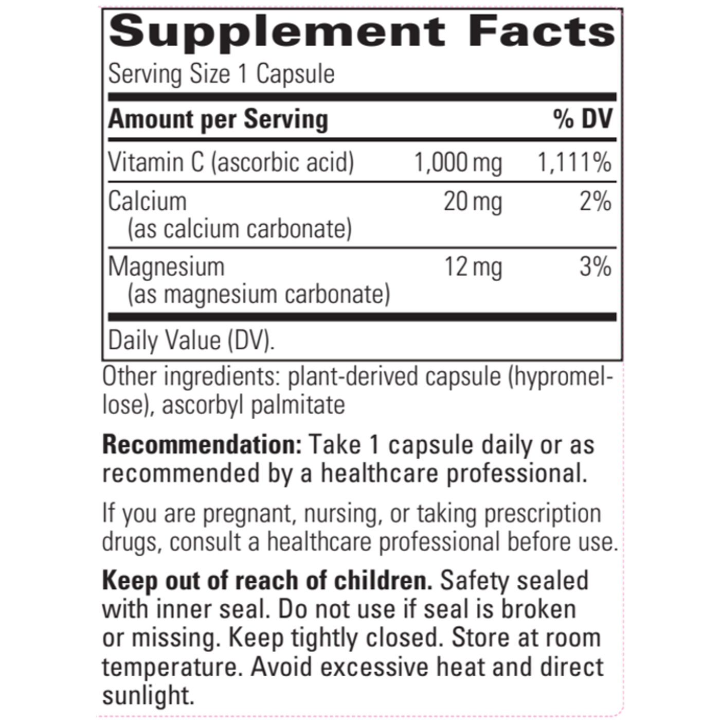 Buffered Vitamin C 1000 mg  Curated Wellness