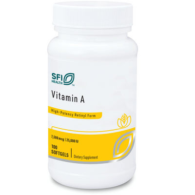 Vitamin A 7500 mcg 100 gels Curated Wellness