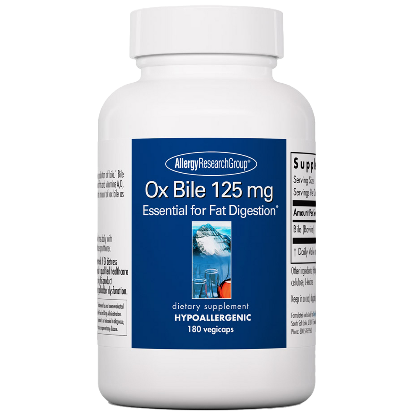 Ox Bile 125 mg  Curated Wellness