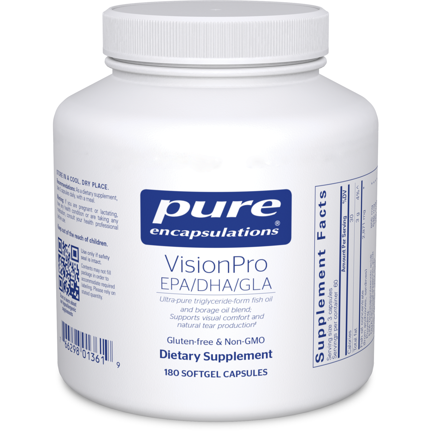 VisionPro EPA/DHA/GLA 180 caps Curated Wellness