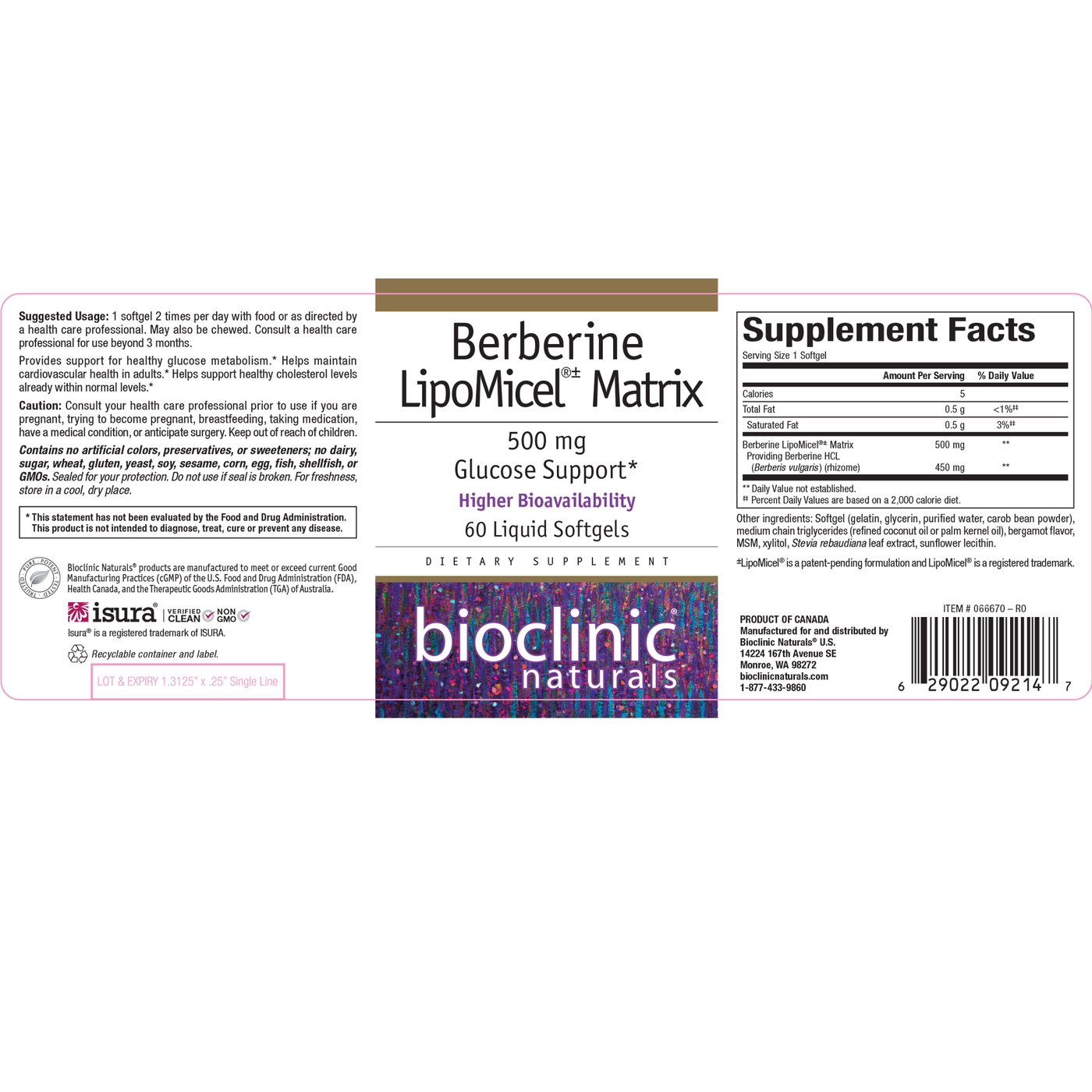 Berberine LipoMicel Matrix s Curated Wellness