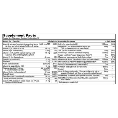 VitaPrime Iron-Free Capsule Form 60 caps Curated Wellness