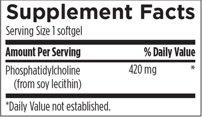 Phosphatidyl Choline 420 mg 180 gels Curated Wellness