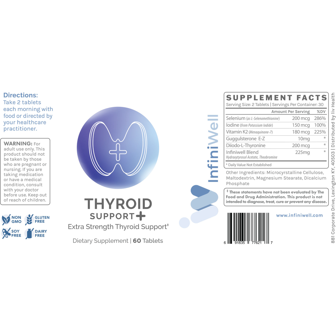 Thyroid Support (+) 60t Curated Wellness