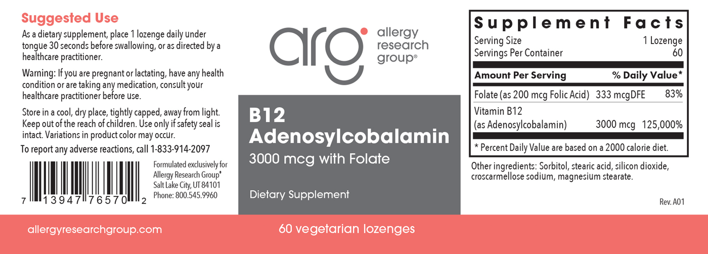 B12 Adenosylcobalamin  Curated Wellness