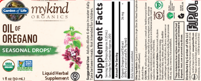  mykind Organics Herbal Oil of Oregano Curated Wellness