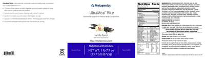  UltraMeal® Rice, Vanilla (California Only) Curated Wellness