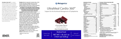  UltraMeal Cardio 360°® Pea & Rice Protein, Chocolate (California Only) Curated Wellness