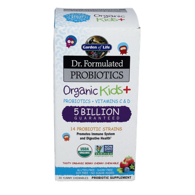  Dr. Formulated Probiotics Organic Kids+, Berry Cherry Curated Wellness