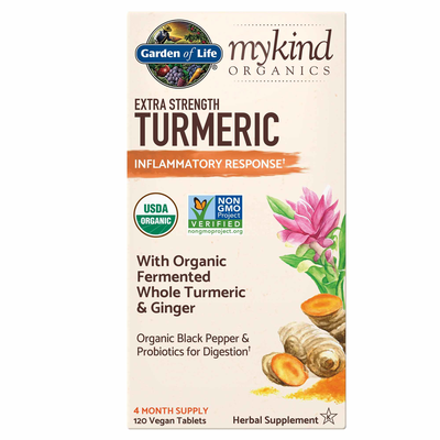  mykind Organics Extra Strength Turmeric Inflammatory Response Curated Wellness