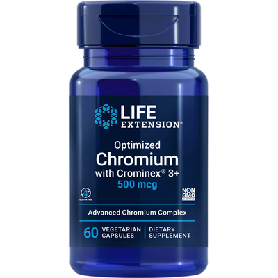  Optimized Chromium with Crominex 3+ 500mcg Curated Wellness