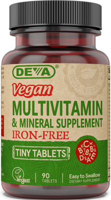  Vegan Tiny Tablets Multivitamin (Iron-Free) Curated Wellness