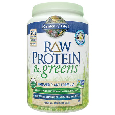  Raw Protein and Greens Vanilla Powder Curated Wellness