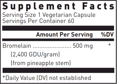  Bromelain 500mg Curated Wellness