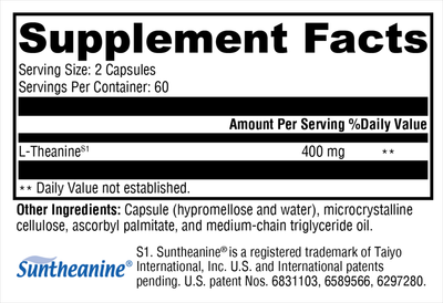 L-Theanine 120c Curated Wellness