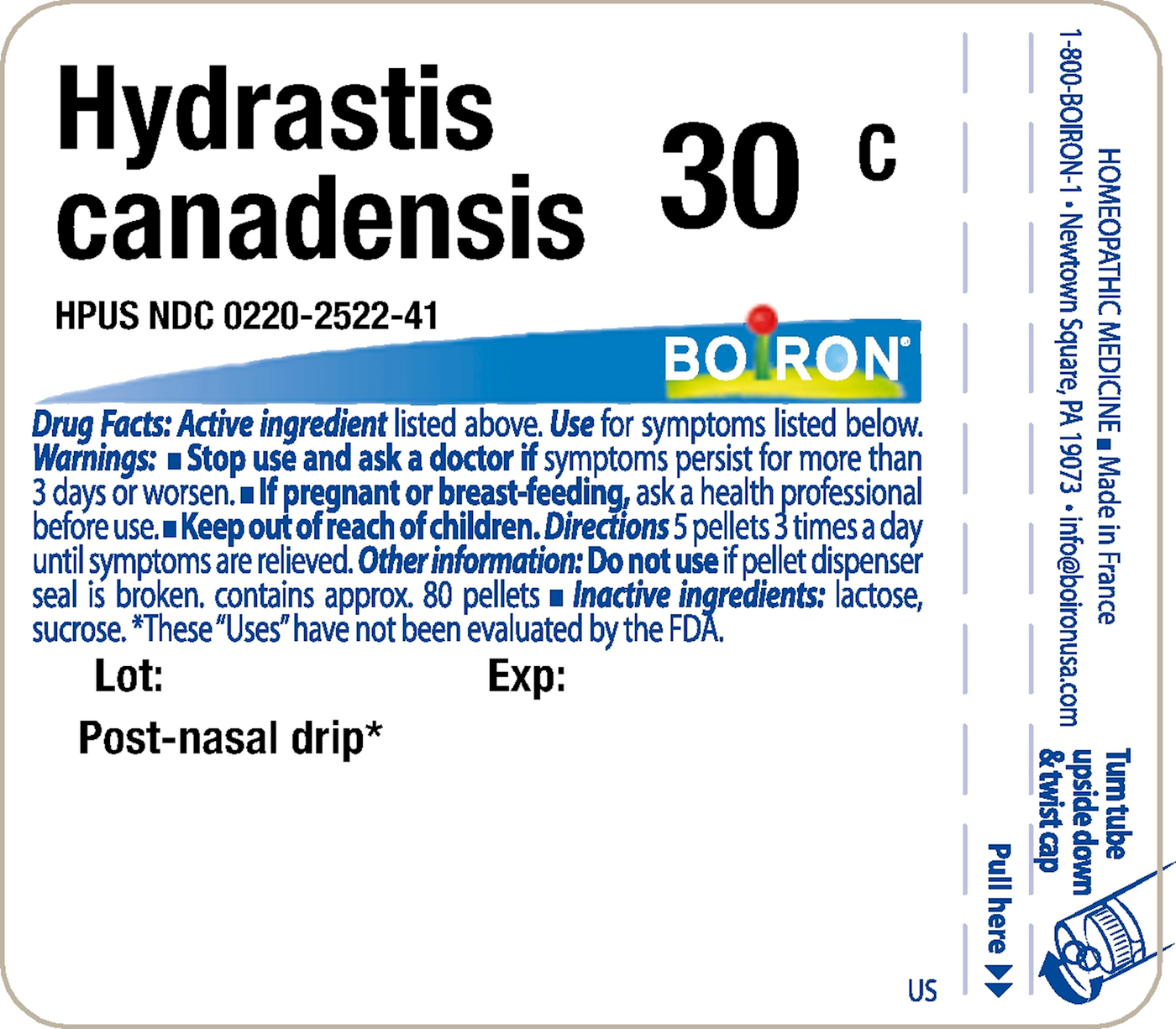 Hydrastis canadensis 30C 80 plts Curated Wellness